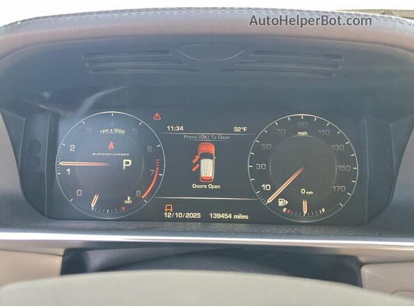 SALGS2EF9GA297459 2016 LAND ROVER RANGE Серебряный Вид щитка приборов