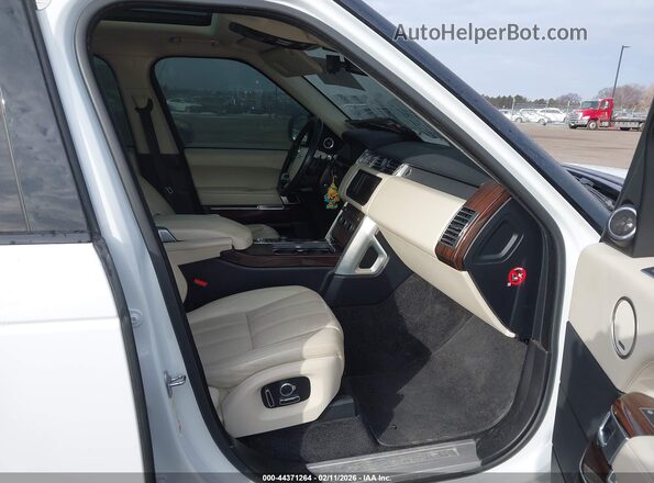 SALGS2FEXHA357398 2017 LAND ROVER RANGE ROVER White Widok wnętrza z przodu