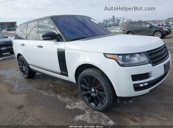 SALGS2FEXHA357398 2017 LAND ROVER RANGE ROVER White Przód prawy