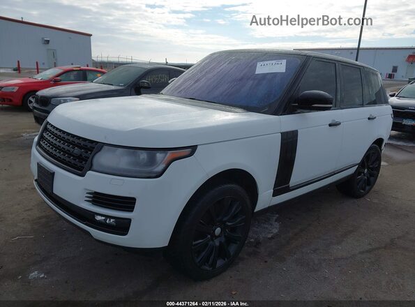 SALGS2FEXHA357398 2017 LAND ROVER RANGE ROVER White Przód lewy