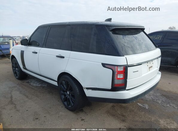 SALGS2FEXHA357398 2017 LAND ROVER RANGE ROVER White Tył lewy