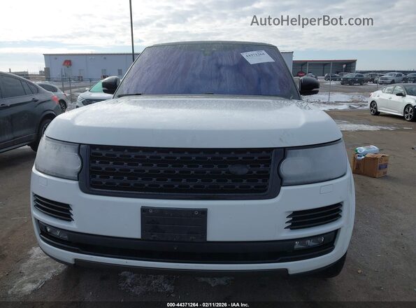 SALGS2FEXHA357398 2017 LAND ROVER RANGE ROVER White Widok wnętrza z tyłu
