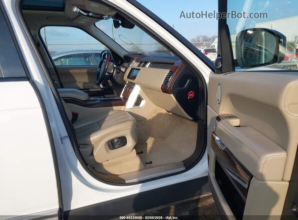 SALGS2FK0HA329535 2017 LAND ROVER RANGE ROVER White Vista interior delantera