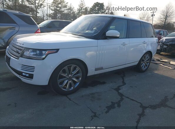 SALGS2FK0HA329535 2017 LAND ROVER RANGE ROVER White Vista tres cuartos delantera izquierda