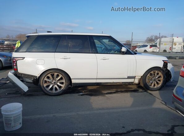SALGS2FK0HA329535 2017 LAND ROVER RANGE ROVER White Vista interior trasera