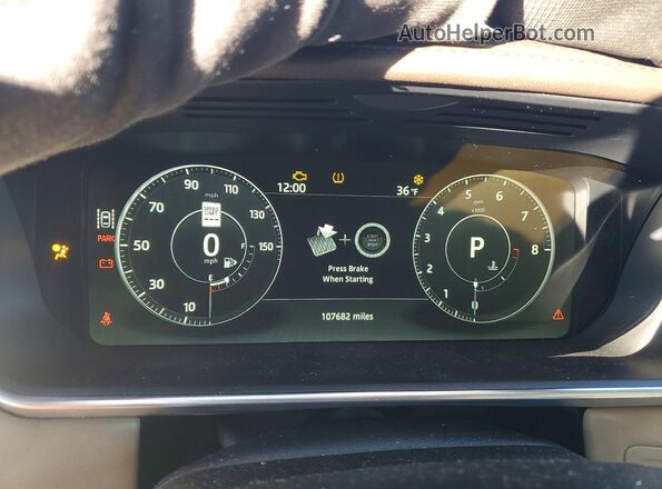 SALGS2FV2HA355564 2017 LAND ROVER RANGE White Vista del cuadro de instrumentos