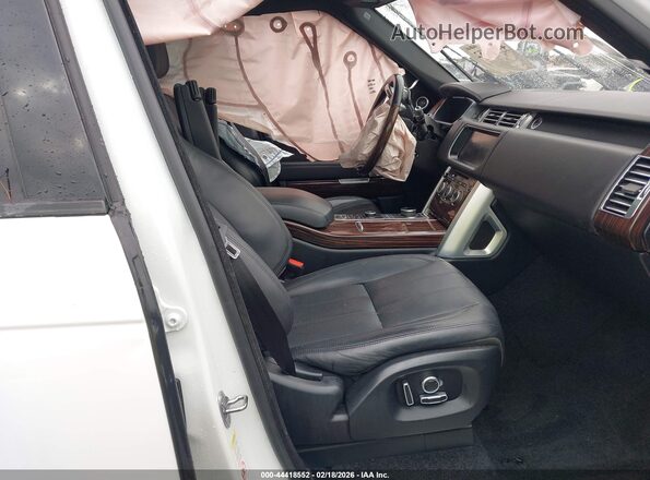 SALGS2FV2HA358836 2017 LAND ROVER RANGE ROVER White Widok wnętrza z przodu