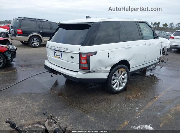SALGS2FV2HA358836 2017 LAND ROVER RANGE ROVER White Tył prawy