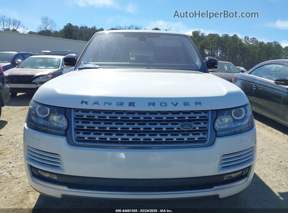 SALGS2FV3HA334626 2017 LAND ROVER RANGE ROVER White ხელსაწყოთა პანელის ხედი