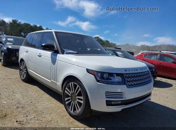SALGS2FV3HA334626 2017 LAND ROVER RANGE ROVER White წინა მარჯვენა
