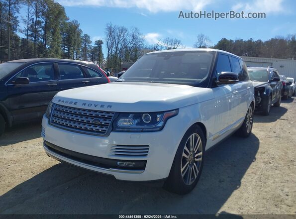 SALGS2FV3HA334626 2017 LAND ROVER RANGE ROVER White წინა მარცხენა ხედი სამი მეოთხედიდან