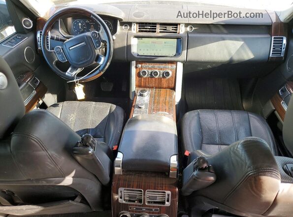 SALGS2FV4HA327684 2017 LAND ROVER RANGE Gray Vista del salpicadero