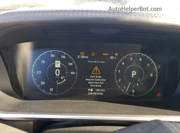 SALGS2FV4HA327684 2017 LAND ROVER RANGE Gray Vista del cuadro de instrumentos