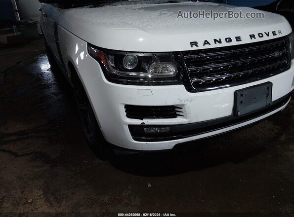 SALGS2FV8HA375544 2017 LAND ROVER RANGE ROVER White Vista frontal