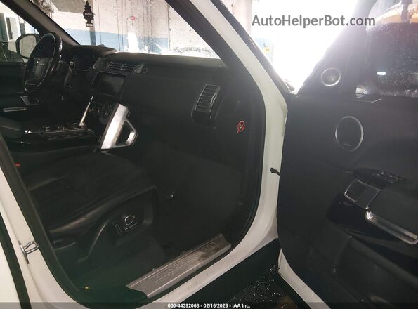 SALGS2FV8HA375544 2017 LAND ROVER RANGE ROVER White Vista interior delantera