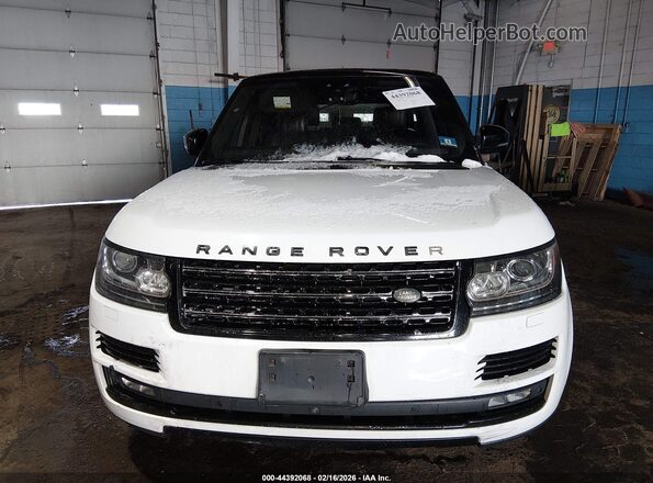 SALGS2FV8HA375544 2017 LAND ROVER RANGE ROVER White Vista del cuadro de instrumentos