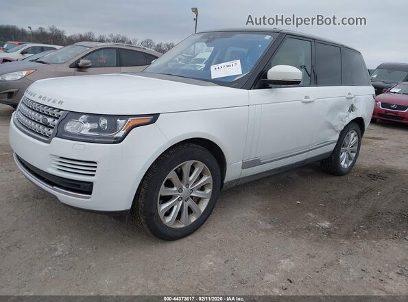 SALGS2FVXHA353593 2017 LAND ROVER RANGE ROVER White Vista tres cuartos delantera izquierda