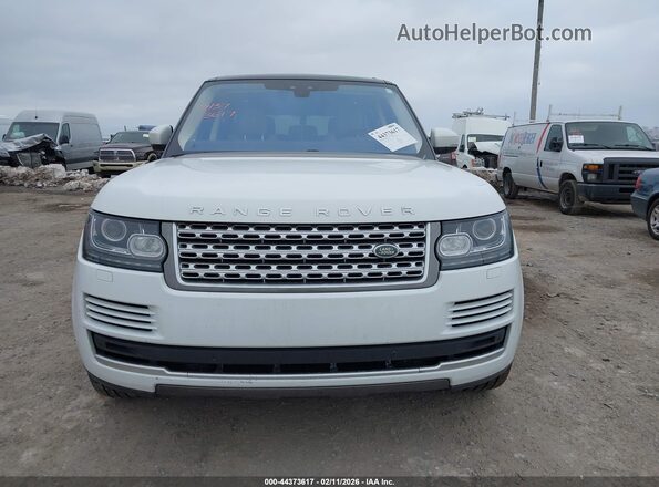 SALGS2FVXHA353593 2017 LAND ROVER RANGE ROVER White Vista del cuadro de instrumentos