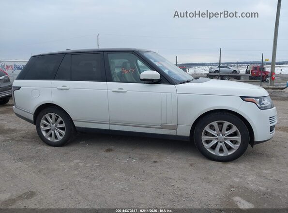 SALGS2FVXHA353593 2017 LAND ROVER RANGE ROVER White Vista interior trasera