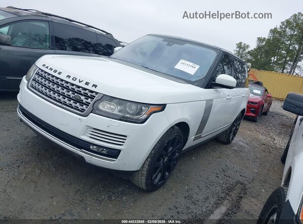 SALGS2KF5GA251373 2016 LAND ROVER RANGE ROVER White Przód lewy