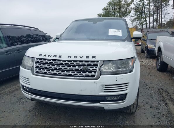 SALGS2KF5GA251373 2016 LAND ROVER RANGE ROVER White Widok zestawu wskaźników