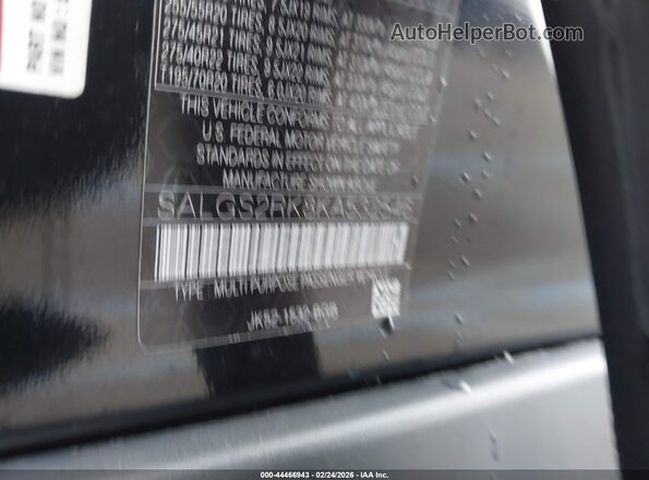 SALGS2RK8KA532546 2019 LAND ROVER RANGE ROVER Black ძრავის განყოფილების ხედი