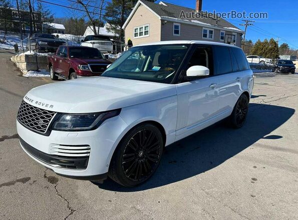 SALGS2RU3LA567823 2020 LAND ROVER RANGE White Առջևի ձախ երեք քառորդ տեսարան