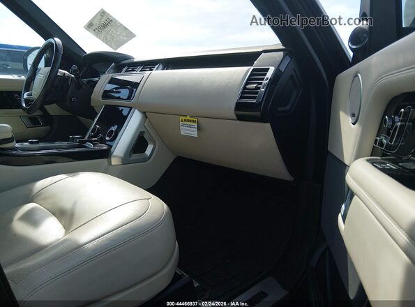 SALGS2RU5NA461554 2022 LAND ROVER RANGE ROVER Black Widok wnętrza z przodu