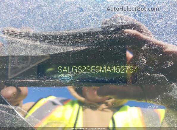 SALGS2SE0MA452794 2021 LAND ROVER RANGE ROVER Black 