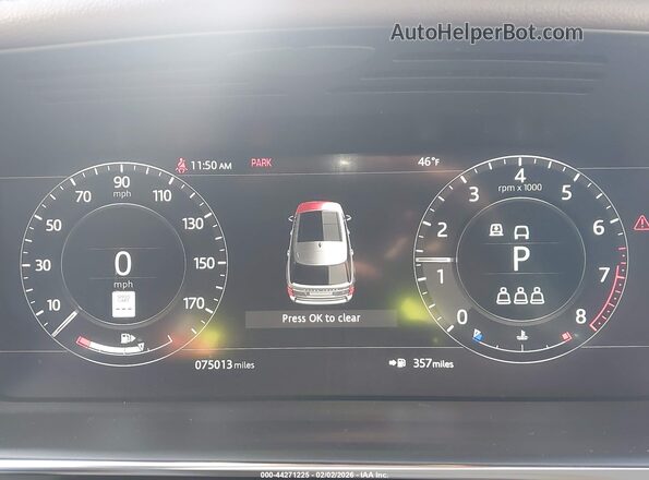 SALGS2SE2MA451565 2021 LAND ROVER RANGE ROVER White Widok tylnych siedzeń