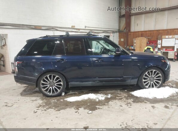 SALGS2SV5KA523971 2019 LAND ROVER RANGE ROVER Blue Rear interior view