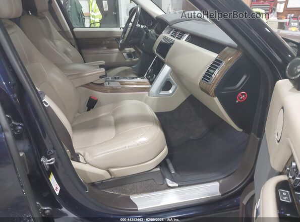 SALGS2SV5KA523971 2019 LAND ROVER RANGE ROVER Blue Front interior view