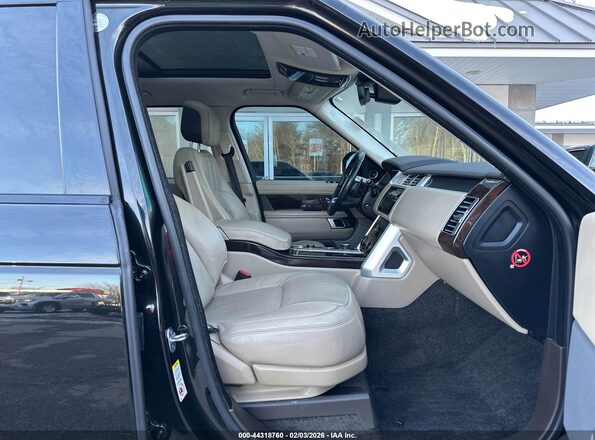 SALGS2SV7KA516858 2019 LAND ROVER RANGE ROVER Черный Вид салона спереди