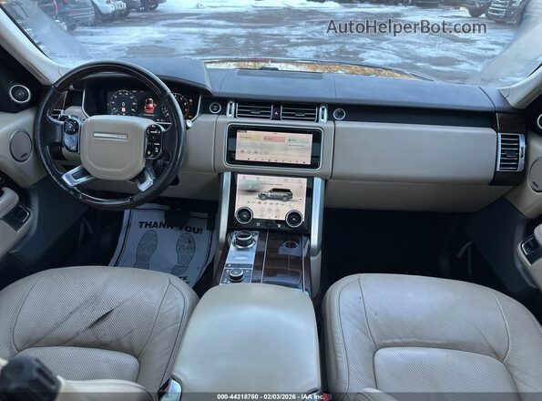 SALGS2SV7KA516858 2019 LAND ROVER RANGE ROVER Черный Вид спереди