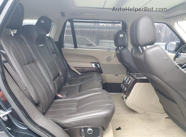 SALGS3EF8GA257332 2016 LAND ROVER RANGE Blue Widok wnętrza z tyłu
