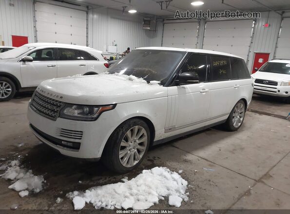 SALGS5FE1HA322119 2017 LAND ROVER RANGE ROVER White Vista tres cuartos delantera izquierda