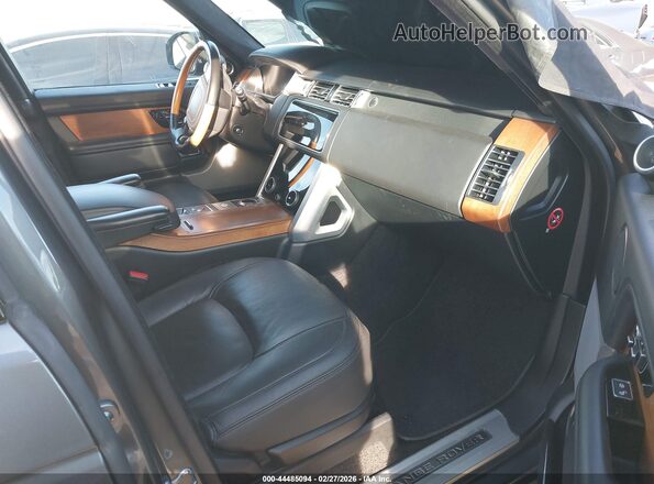SALGS5RE1JA391684 2018 LAND ROVER RANGE ROVER Серый Вид салона спереди