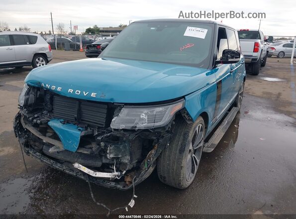 SALGU5SEXMA418275 2021 LAND ROVER RANGE ROVER Синий Передняя левая четверть