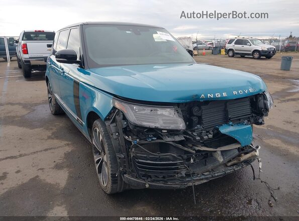 SALGU5SEXMA418275 2021 LAND ROVER RANGE ROVER Синий Передняя правая четверть