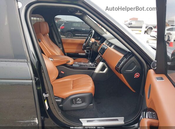SALGV2EF1GA309465 2016 LAND ROVER RANGE ROVER Black Front interior view