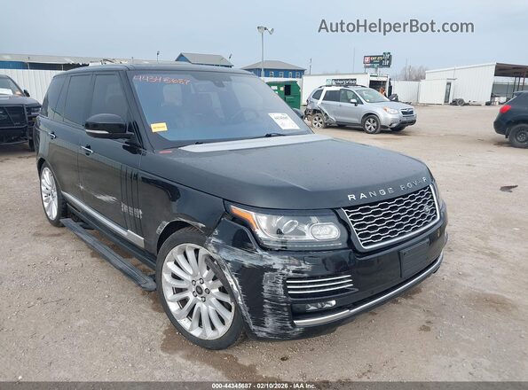 SALGV2EF1GA309465 2016 LAND ROVER RANGE ROVER Black Front right