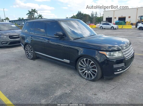 SALGV2EFXGA280130 2016 LAND ROVER RANGE ROVER Черный Передняя правая четверть