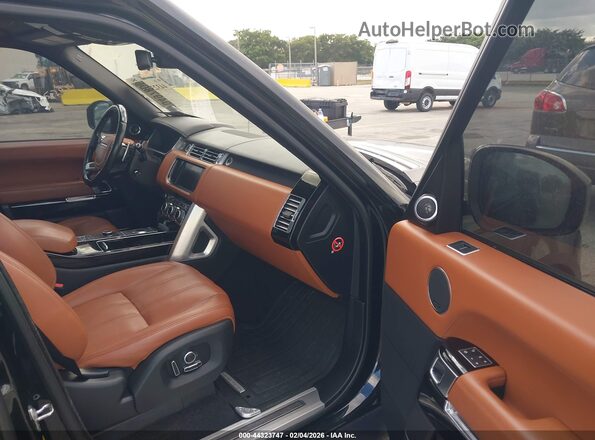 SALGV2EFXGA280130 2016 LAND ROVER RANGE ROVER Черный Вид салона спереди
