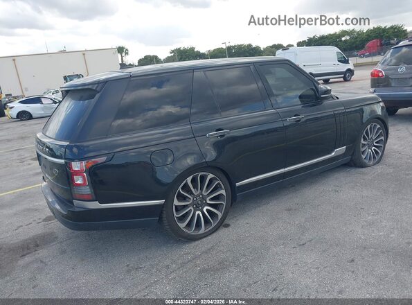 SALGV2EFXGA280130 2016 LAND ROVER RANGE ROVER Черный Задняя правая четверть