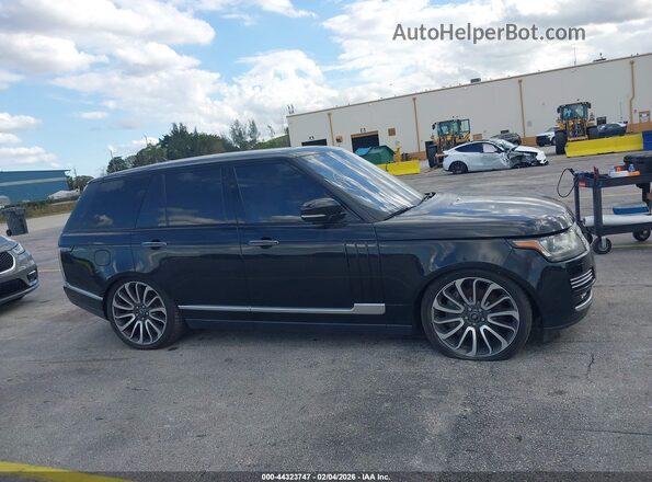 SALGV2EFXGA280130 2016 LAND ROVER RANGE ROVER Черный Вид задней части салона