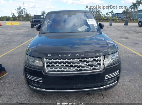 SALGV2EFXGA280130 2016 LAND ROVER RANGE ROVER Черный Вид спереди