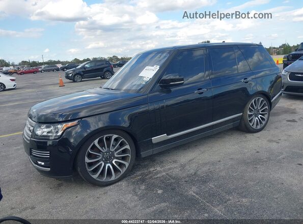 SALGV2EFXGA280130 2016 LAND ROVER RANGE ROVER Черный Передняя левая четверть