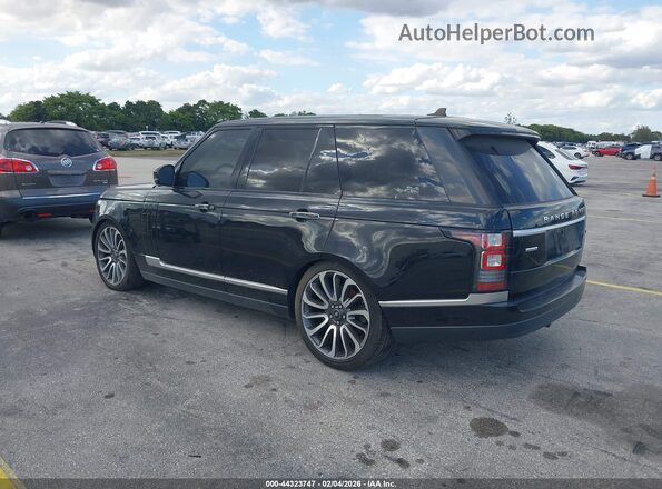 SALGV2EFXGA280130 2016 LAND ROVER RANGE ROVER Черный Задняя левая четверть