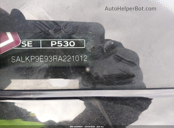 SALKP9E93RA221012 2024 LAND ROVER RANGE ROVER Черный Вид подкапотного пространства