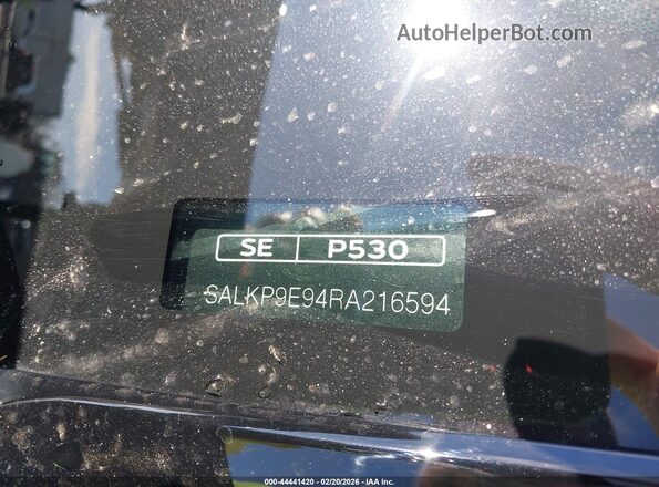 SALKP9E94RA216594 2024 LAND ROVER RANGE ROVER Черный Вид подкапотного пространства